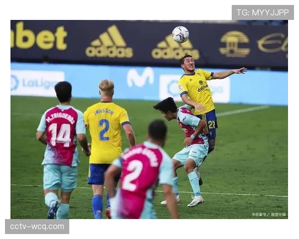 进球后,加的斯前锋克里斯托弗冲向看台与患病小球迷庆祝